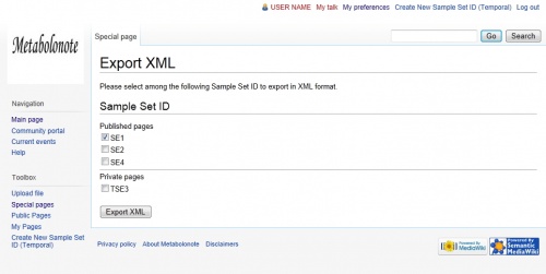 Export XML